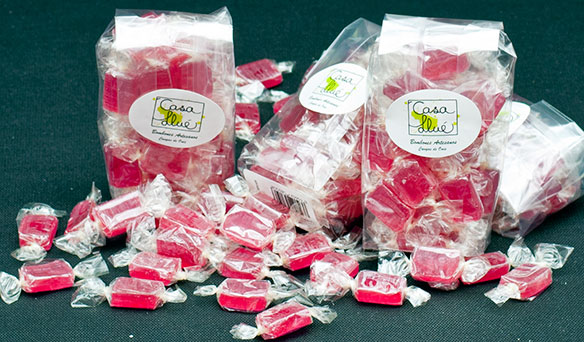 Caramelos artesanos de frambuesa Casa Llué