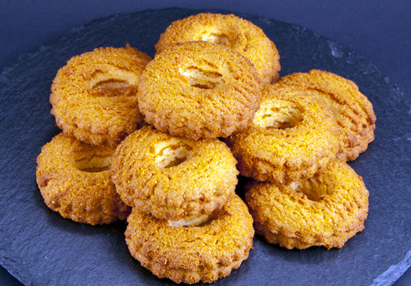 Rosquillas con frutas del bosque