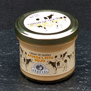 Tarro 100gr de Crema de queso Afuega´l Pitu rojo